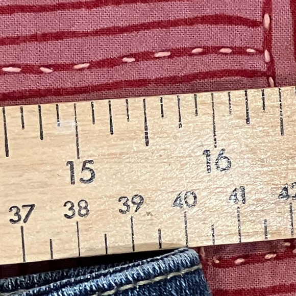 Lee women’s size 10 W32L31 rise 9.5” Dark Blue midrise Bootcut Jeans - Picture 6 of 16